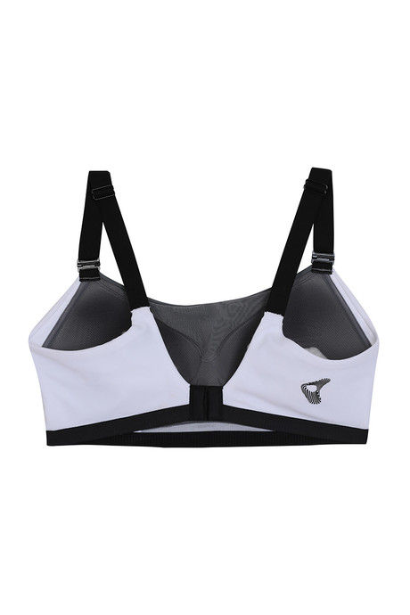 Zelocity High Impact Padded Sports Bra- Grey N White — image 8