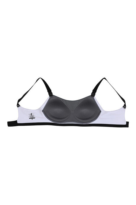 Zelocity High Impact Padded Sports Bra- Grey N White — image 9