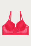 Zivame Luxe Lace Padded Wired Full Coverage Long Line Bra-Love Potion — thumbnail 7