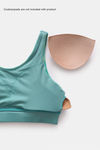 Zelocity Quick Dry Sports Bra With Removable Padding - Teal — thumbnail 6