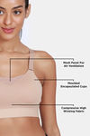 Zelocity High Impact Quick Dry Padded Sports Bra - Roebuck — thumbnail 7
