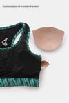 Zelocity Quick Dry Sports Bra With Removable Padding - Green Spruce — thumbnail 6