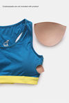 Zelocity Sports Bra With Removable Padding - Mykonos Blue — thumbnail 6