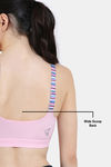 Zelocity High Impact Quick Dry Front Opening Multicolor Strap Sports Bra - Pink-A-Boo — thumbnail 10