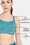 Zelocity High Impact Quick Dry Sports Bra - Bayou — thumbnail 10