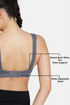 Zelocity High Impact Quick Dry Sports Bra - Castlerock — thumbnail 9