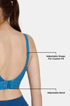 Zelocity High Impact Quick Dry Sports Bra - Faience — thumbnail 9