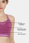 Zelocity High Impact Sports Bra - Amethyst — thumbnail 7