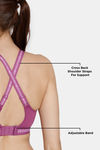 Zelocity High Impact Sports Bra - Amethyst — thumbnail 8
