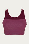 Zelocity Wide Waist Band Sports Bra - Dark Pink — thumbnail 6