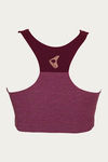 Zelocity Wide Waist Band Sports Bra - Dark Pink — thumbnail 7