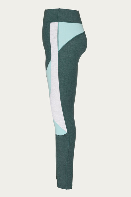 Zelocity High Rise Cotton Legging- Green Melange — image 8