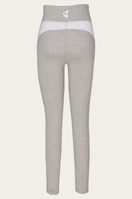 Zelocity High Rise Cotton Legging- Light Grey — image 7