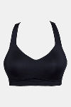 Zelocity High Impact Padded Wide Waist Band Sports Bra - Black — thumbnail 6
