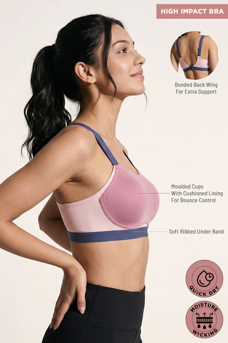 Zelocity High Impact Quick Dry Sports Bra - Polignac — image 7
