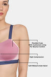 Zelocity High Impact Quick Dry Sports Bra - Polignac — thumbnail 6