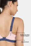 Zelocity High Impact Quick Dry Sports Bra - Polignac — thumbnail 7