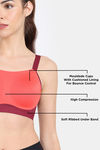 Zelocity High Impact Quick Dry Sports Bra - Rhododendron — thumbnail 8