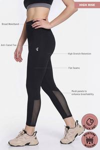 Zelocity Quick Dry Gym Leggings - Black — thumbnail 7