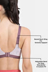 Zelocity High Impact Quick Dry Padded Sports Bra - Flint — thumbnail 9