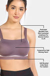 Zelocity High Impact Quick Dry Padded Sports Bra - Moonscape — thumbnail 7