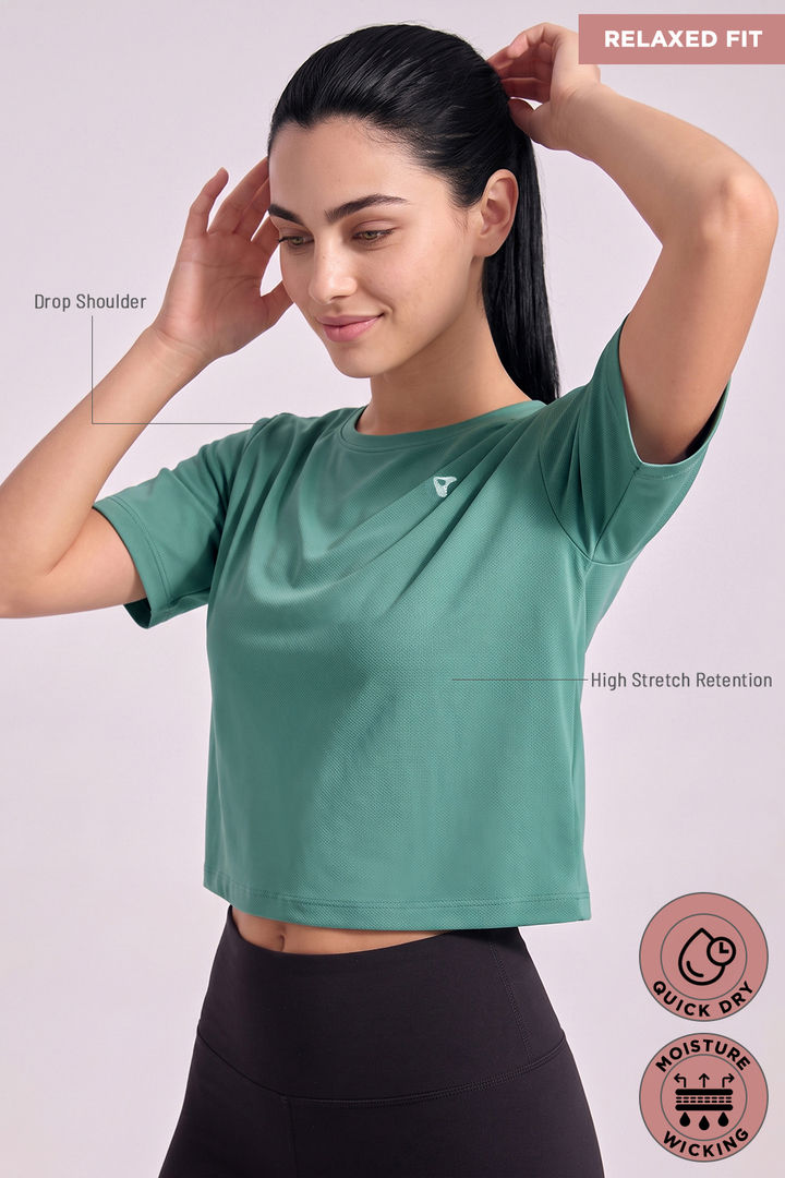 Zelocity Quick Dry Relaxed Top - Malachite Green — image 6