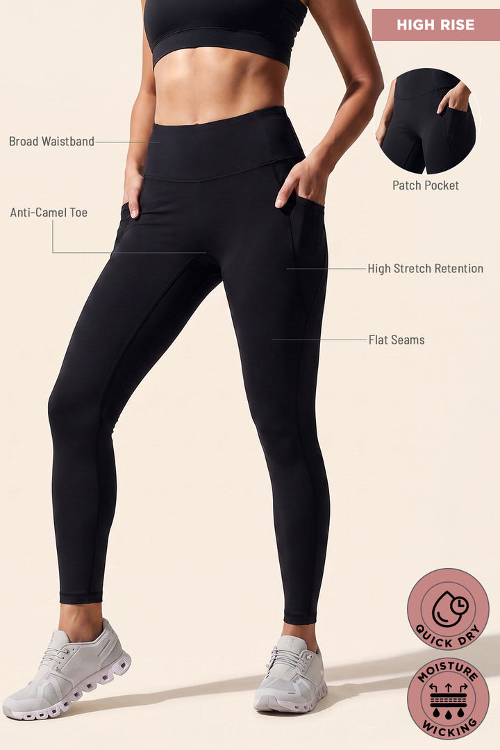 Zelocity Quick Dry Leggings - Black Beauty — image 8
