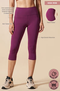 Zelocity Quick Dry Capri - Dark Purple — thumbnail 8