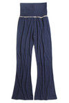 Zivame Melange Waist Fold Over Boot Cut Pant - Blue — thumbnail 5