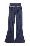 Zivame Melange Waist Fold Over Boot Cut Pant - Blue — thumbnail 6