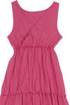 Zivame Tier and Flared Maxi Dress-Pink — thumbnail 8