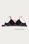 Zelocity Padded Sports Bra- Grey And Black — thumbnail 9