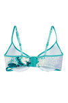 Zivame Cotton Fresh Floral Ecstasy Padded Underwired T-Shirt Bra- Green — thumbnail 6