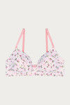 Zivame Padded Non Wired 3/4th Coverage T-Shirt Bra - Frinzi Print — thumbnail 7
