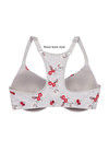 Zivame Cotton Fresh Sakura Splendour Padded Underwired Racerback Bra- Grey — thumbnail 6