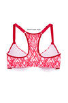 Zivame Cotton Fresh Ikat Print Padded Underwired Racerback Bra- Pink — thumbnail 6
