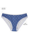 Zivame Floral Ecstasy Low Rise Bikini Panty- Navy — thumbnail 5