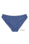 Zivame Floral Ecstasy Low Rise Bikini Panty- Navy — thumbnail 6