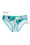 Zivame Floral Ecstasy Low Rise Bikini Panty- Green — thumbnail 5