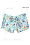 Zivame Soft Cotton Mid Waist Boyshort Panty- Sea Green Paisley — thumbnail 5