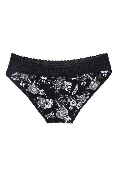 Zivame Super Soft Lace Kissed Hipster Panty- Black Floral Art — image 6
