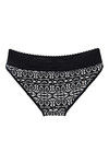 Zivame Soft Cotton Lace Kissed Hipster Panty- Black Geo — thumbnail 6