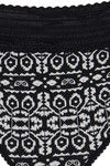 Zivame Soft Cotton Lace Kissed Hipster Panty- Black Geo — thumbnail 7