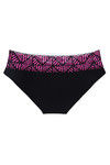 Zivame Super Soft Lace Kissed Hipster Panty- Black N Pink Geo — thumbnail 5