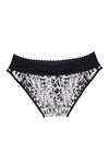 Zivame Soft Cotton Lace Kissed Hipster Panty- Black Camouflage — thumbnail 6
