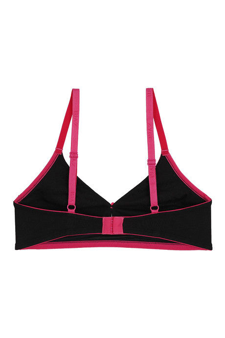 Zivame Basics Double Layered Non Wired Medium Coverage Lace Bra-Jet Black — image 6
