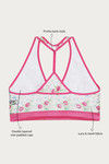 Zivame Floral Double Layered Non Wired Medium Coverage Bralette Bra - Mint Floral Print — thumbnail 6