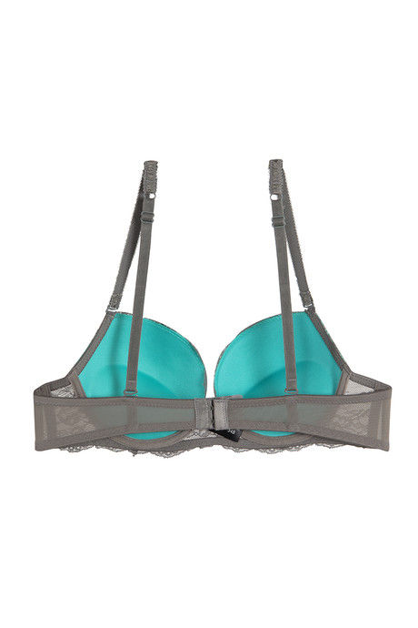 Zivame Cuppa Contrast Push Up Wired Low Coverage Bra-Grey — image 7