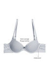 Zivame Push Up Wired Low Coverage T-Shirt Bra-Grey — thumbnail 6