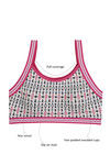 ZivameWhimsical Single Layered Aztec Printed Bralette- White — thumbnail 5